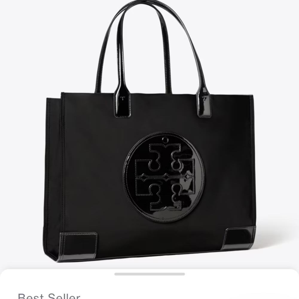 ELLA PATENT TOTE BAG Tory Burch  excellent conditions